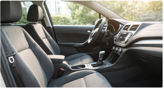 Indvendig damp rens – Lille bil